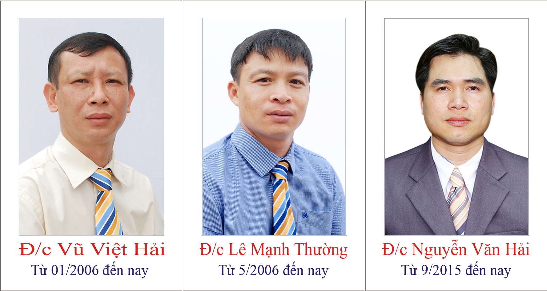 Phó Giám đốc các thời kỳ